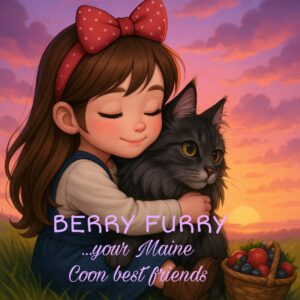 Berry Furry Maine Coon Cattery Logo 2
